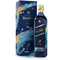Johnnie Walker Blue Label | Chinese New Year - Year of the Rabbit 2022 | Blended Scotch Whisky | Limitierte Edition | Illustrationen von Mode-Designerin Angel Chen | 40% vol | 700 ml Einzelflasche |