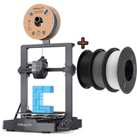 Creality Ender-3 V3 SE 3D Drucker, Mit 3,2"-Farbdisplay, 180mm/s Druck, automatische Nivellierung + 1KG Schwarz PLA-Filament+ 1KG Weiß PLA-Filamen...