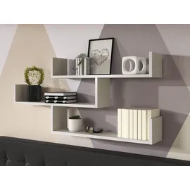 Mirjan24 Wandregal Trio 003 119 x 18 x 55 cm Beige
