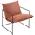 [en.casa] Sessel Utsjoki Textil 61 x 90 x 70 cm Schwarz/Orange mit Kissen