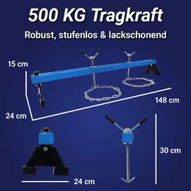 ms-point Bituxx® Motorbrücke Kotflügeltraverse Motorheber Motorhalter Motor Traverse Motor Brücke