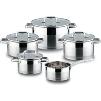 Linnuo Topf-Set 9-tlg. Kochtopf + Glasdeckel