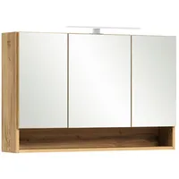 Lomadox Spiegelschrank Bad mit Beleuchtung 100 cm KAHLA-03 in
