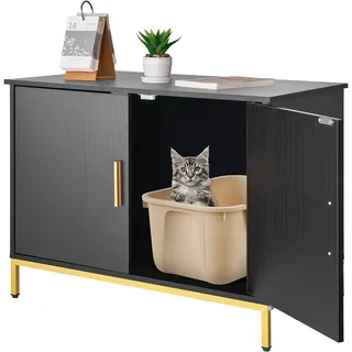 Vevor Katzentoilette 700x450x545 mm Schwarz