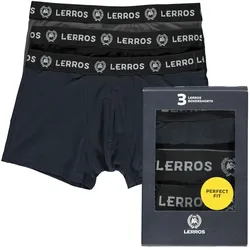 Slip LERROS "LERROS Boxershorts Multicolor 3er Pack", Herren, Gr. XL, schwarz (mix pack), 95% Baumwolle, 5% Elasthan, Unterhosen