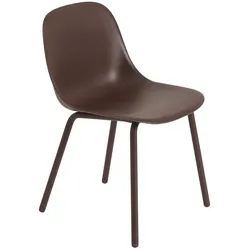 Muuto - Fiber Outdoor Stuhl, braun rot