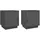 vidaXL Nachtschrank 2 Stk. 40 x 34 x 45 cm Grau