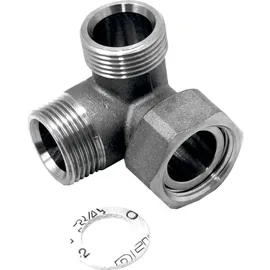 WOLF-Garten Wolf Winkel 3/4" Flx3/4"AGx3/4"AG für Systemtrennung
