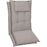 GO-DE Hochlehnerauflage GO-DE, grau (grau, taupe), B:50cm H:7cm T:120cm,