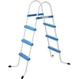 Doppelseitige Poolleiter 3-stufig 90 cm - Blau