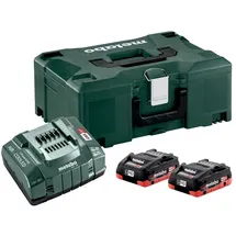 Metabo Basis-Set LiHD 18 V 2 x 4,0 Ah + Schnellladegerät + metaBox 685130000