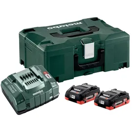 Metabo Basis-Set LiHD 18 V 2 x 4,0 Ah + Schnellladegerät + metaBox 685130000