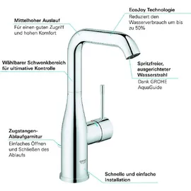 Grohe Essence L-Size Einhandmischer chrom 32628001