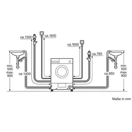 Neff V6540X3 Waschtrockner (7 kg / 4 kg, 1355 U/min)