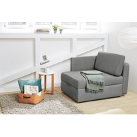 Jockenhöfer Gruppe Sessel »Youngster«, platzsparend, verwandelbar in ein Gästebett, Liegefläche 84x201 cm grau
