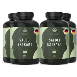 Salbei Kapseln Vegan, 12mg ätherische Öle, 24 Monate Vorrat 720 St