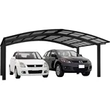 Ximax Alu Doppelcarport Portoforte Typ 60 Schwarz 542 x 495 cm Sonderfertigung