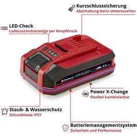 Einhell SEALED Power X Change Plus 18 V 3,0 Ah