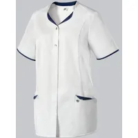 BP 1702-485-2110 Kasack Für Damen, Moderne Passform, 50% Baumwolle/50% Polyester, Weiß/Nachtblau, Größe XSn