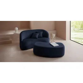 LeGer Home by Lena Gercke Polsterhocker Dilara Polyester 143 x 45 x 68 cm Blau