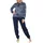 normann Frottee Pyjama Sterne Optik Blau 52-54