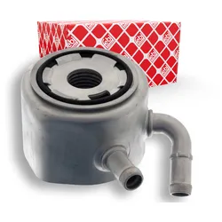 FEBI BILSTEIN Ölkühler, Motoröl mit Dichtung für RENAULT DACIA NISSAN 21305-BN700 8200068115 109469