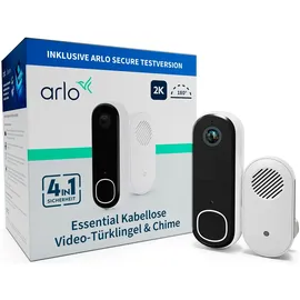 Arlo Essential 2 2K Video-Türklingel mit Chime 2