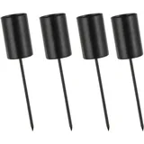 Stabkerzenhalter Adventskranz 4er Set,Kerzenhalter Zum Stecken,Kerzenstecker Adventskranz,stabkerzenhalter schwarz,Kerzenständer Stabkerzen Schwarz,für Deko Weihnachten Tischdeko für Konische