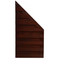 Andrewex Sichtschutzzaun-Anschlussel. Goch Braun lasiert 180/90 cm x 90 cm