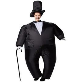 Tectake Selbstaufblasbares Kostüm Smoking Unisex Einheitsgröße