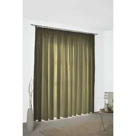 Wirth Vorhang WIRTH "Torbole", grün (moosgrün), B:132cm H:245cm, Baumwolle, Polyester, Gardinen, nach Maß
