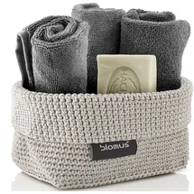 BLOMUS Häkelkorb TELA beige 10 x 19 x 15 cm