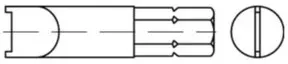 Bits f. Zweilochschr. Aufn.1/4 f. M 6 SP -1/4 S