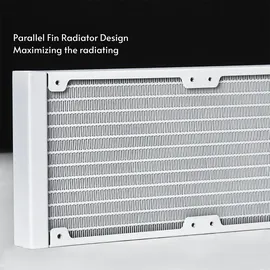 Chieftec ICEBERG 360-RGB-W weiss CPU Wasserkühler, Weiss