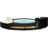 Whirlpool Umrandung Poolumrandung Poly Rattan Poolverkleidung Spa Schwimmbecken