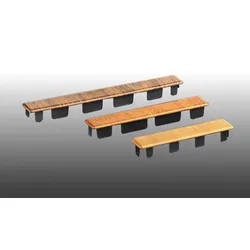 Abdeckkappe für Balkonbretter, in 3 Dekoren - 25 x 120 / 150 / 200 mm Kunststoffkappen für Hohlkammerprofile – robuste Kappe aus PVC für Balkonbretter