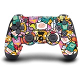 Head Case Designs Offizielle Adventure Time Muster Graphics Vinyl Haut Gaming Aufkleber Abziehbild Abdeckung kompatibel mit Sony Playstation 4 PS4 DualShock 4 Controller