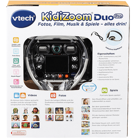 Vtech KidiZoom Duo Pro schwarz Kinderkamera, Schwarz