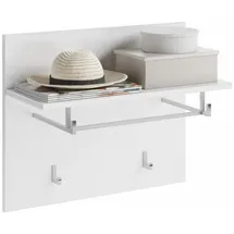 xonox.home Garderobenpaneel Linus 60 x 49 x 26 cm Weiß