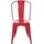 chefgastro Stapelstuhl Metall rot 4er Set