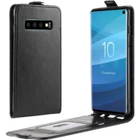PROTECTORKING Flip Case Handyhülle für Samsung Galaxy S10 Vertikal