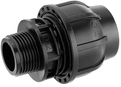 GEBO-Plast-Klemmverbinder Anschlussverschraubung 32 mm x 1'' Außengewinde - für PE-Rohre - 13003203
