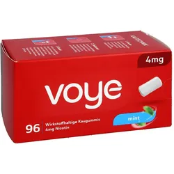 VOYE Mint 4 mg wirkstoffhalt.Kaugummi mit Nikotin