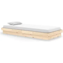 vidaXL Massivholzbett 90 x 200 cm Brown