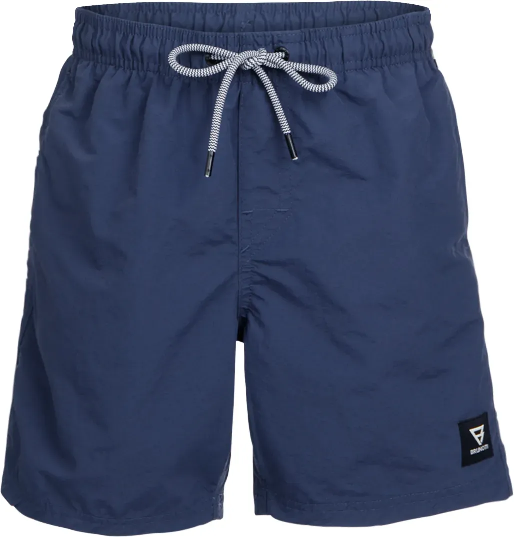 Badeshorts BRUNOTTI, Kinder, Gr. 176, N-Gr, blau (indigo blau), Obermaterial: 100% Polyamid. Futter: 100% Polyester, Badehosen Badeshorts, für Kinder und Jugendliche, leichtes Material, schnelltrocknend