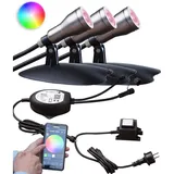 HEISSNER SMART LIGHTS Starter Set 'WiFi' inkl. 3 rgb Spots