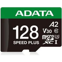 A-Data ADATA Speed Plus 128 GB microSDXC Klasse 10, V30, A2)