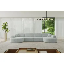 altdecor Ecksofa in U-Form Corner Sofa Eckcouch Couch L-Form Wohnlandschaft MARI-U2 - 388x171x79 cm Grün