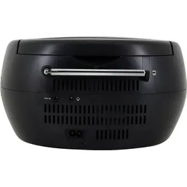 Soundmaster SCD1700SW tragbares DAB+ Radio mit CD-Player, MP3 Hörbuchfunktion, USB-Anschluss, UKW-Radio, Kopfhöreranschluss & CD/Radio-System - schwarz - Schwarz