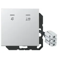Jung ALCUKO5M230 Hotelabdeckung mit LED-Einheit 230 V, Außenstelle, Serie LS, Aluminium